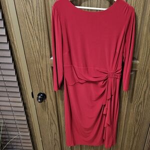 Chaps-EUC XL Red pull-over Dress